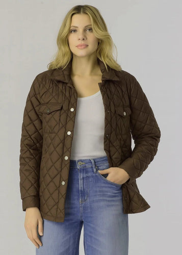 J. Society Nylon Quilted Shirt Jacket - 3 Colors
