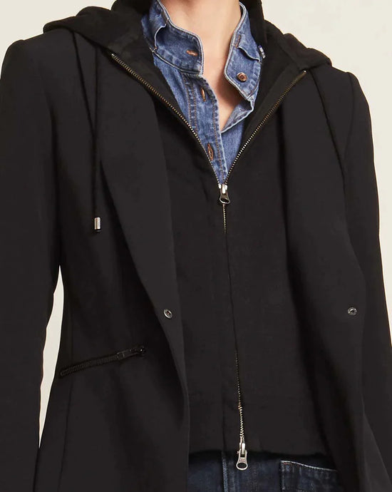 Veronica Beard Hoodie Dickey - Black
