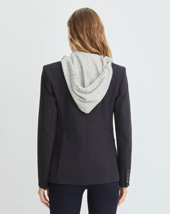 Veronica Beard Cashmere Hoodie Dickey - Grey