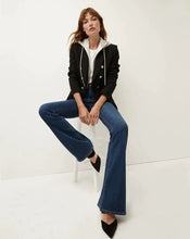 Load image into Gallery viewer, Veronica Beard Miller Dickey Jacket - Black w/Silver Buttons