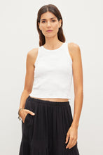 Load image into Gallery viewer, Velvet Harla Ribbed Cropped Tank Top - 2 Colors