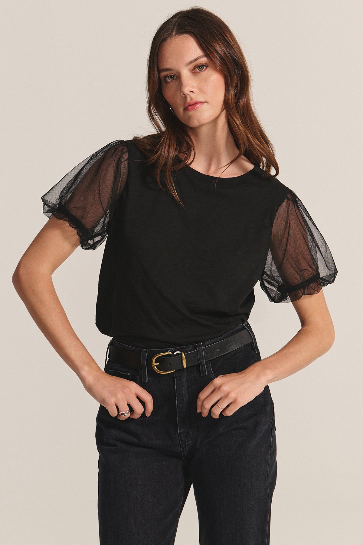 Velvet Justine Top - Black