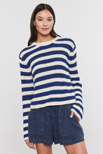 Load image into Gallery viewer, Velvet Maxine Sweater - Ecru/Navy