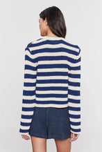 Load image into Gallery viewer, Velvet Maxine Sweater - Ecru/Navy