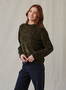 Bella Dahl Crew Neck Sweater - Italian Herb