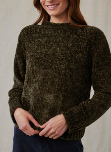 Bella Dahl Crew Neck Sweater - Italian Herb