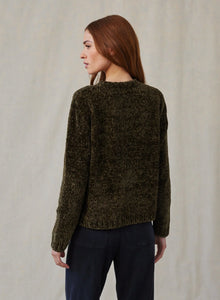 Bella Dahl Crew Neck Sweater - Italian Herb