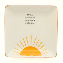 Load image into Gallery viewer, Properly Improper Square Trinket Tray - It's A Good Day