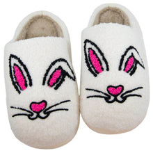 Load image into Gallery viewer, Katydid Bunny Face Slippers
