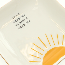 Load image into Gallery viewer, Properly Improper Square Trinket Tray - It's A Good Day