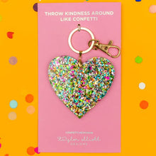 Load image into Gallery viewer, Taylor Elliott Designs Acrylic Confetti Keychain - Heart