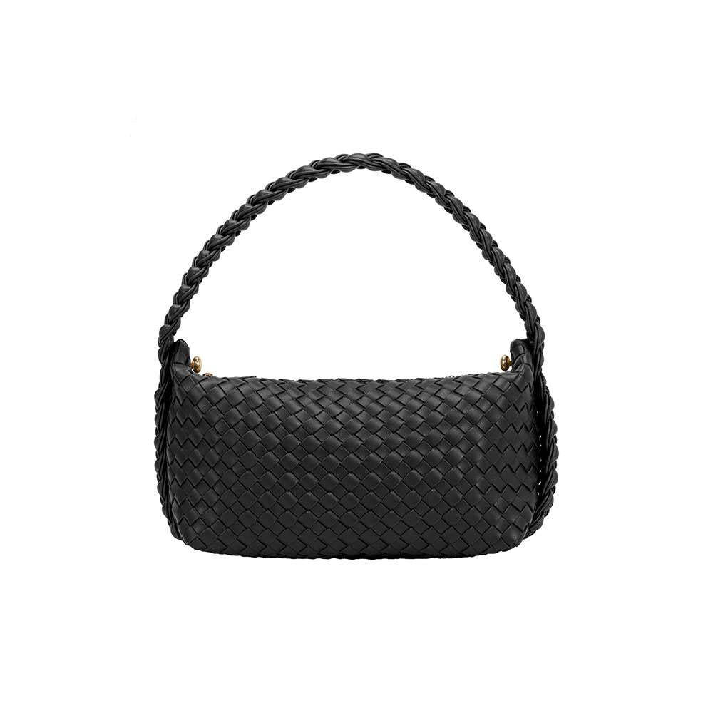 Melie Bianco Alma Recycled Vegan Top Handle Bag - Black