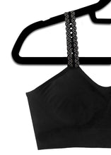 Load image into Gallery viewer, strap-its BLACK ATTACHED Straps Bra