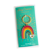 Load image into Gallery viewer, Night Owl Paper Goods Rainbow Enamel Keychain