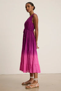 Velvet Marilyn Dress - Fuchsia