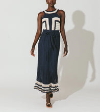 Load image into Gallery viewer, Cleobella Drew Hand Crochet Midi Dress - Navy/Ivory