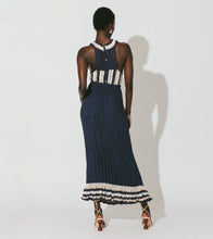 Load image into Gallery viewer, Cleobella Drew Hand Crochet Midi Dress - Navy/Ivory