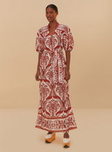 Load image into Gallery viewer, Farm Rio Tropical Cameo Off White Maxi Dress