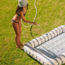 Load image into Gallery viewer, FUNBOY Tanning Pool Lounger - Royal Blue/White Stripe