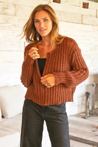 Wooden Ships Tara Zip Bomber Cardi Chunky - 3 Colors