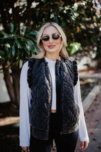 Load image into Gallery viewer, Katydid Garment Washed Quilted Ruffle Sleeve Vests - 2 Colors