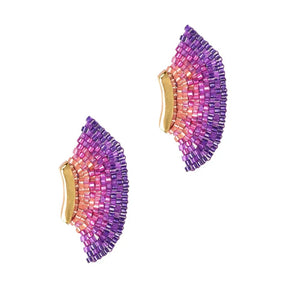 Mishky Ruffle Stud Earrings - 5 Colors