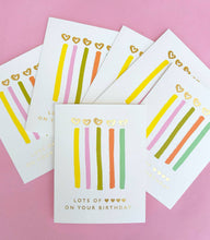 Load image into Gallery viewer, J.Falkner Cards Love Candles Birthday