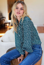 Load image into Gallery viewer, Emerson Fry Frankie Blouse - Forest Daisy Silk