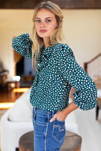 Load image into Gallery viewer, Emerson Fry Frankie Blouse - Forest Daisy Silk