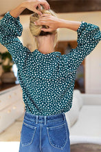 Load image into Gallery viewer, Emerson Fry Frankie Blouse - Forest Daisy Silk
