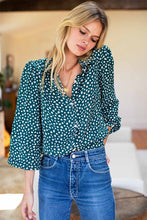 Load image into Gallery viewer, Emerson Fry Frankie Blouse - Forest Daisy Silk