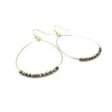 Load image into Gallery viewer, erin gray Aster Beaded Earring - Pyrite