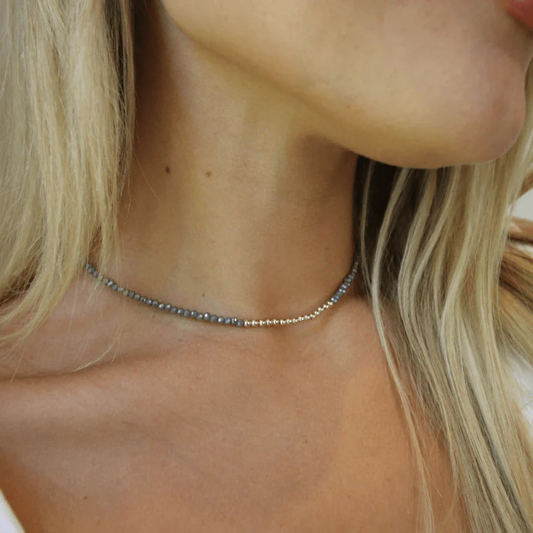 erin gray Gold Filled Free Spirit Choker - Gray Shimmer