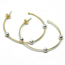 Load image into Gallery viewer, erin gray Hoop No. 16 Small Gold with Sterling