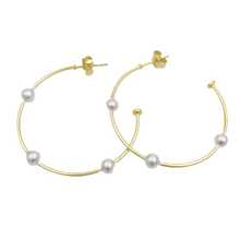 Load image into Gallery viewer, erin gray Hoop No. 16 Small Gold with Sterling