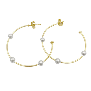 erin gray Hoop No. 16 Small Gold with Sterling