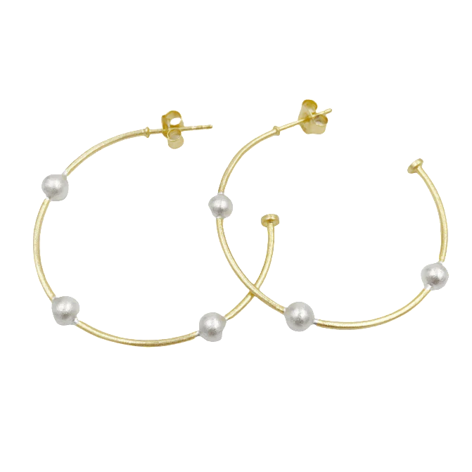 erin gray Hoop No. 16 Small Gold with Sterling