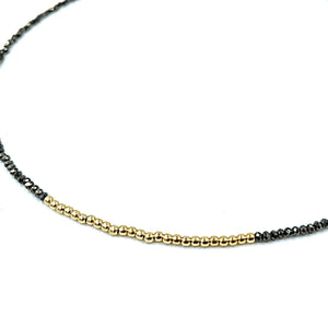 erin gray Karma Gold Filled Pyrite Layering Necklace