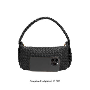 Melie Bianco Alma Recycled Vegan Top Handle Bag - Black