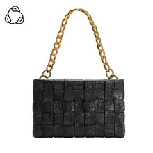 Load image into Gallery viewer, Melie Bianco Mimie Recycled Vegan Crossbody Bag - Onyx Metallic