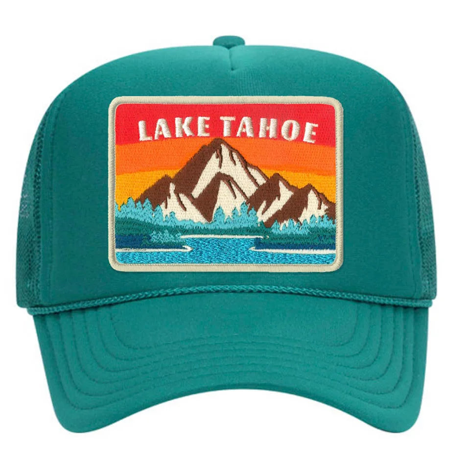 Port Sandz Lake Tahoe Trucker Hat - Turquoise