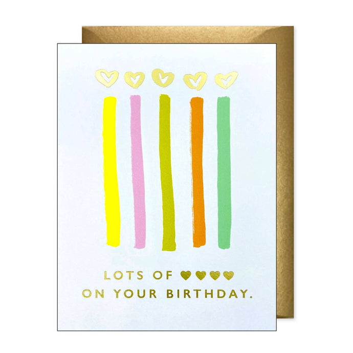 J.Falkner Cards Love Candles Birthday