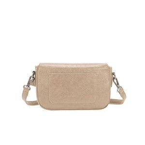 Melie Bianco Faye Recycled Vegan Crossbody Bag - Beige