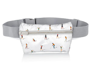 Hi, Love Travel Lay Flat Fanny Pack - Golfers on the Green
