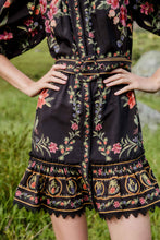 Load image into Gallery viewer, Farm Rio Belle Garden Mini Dress - Black