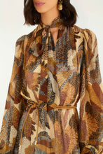 Load image into Gallery viewer, Farm Rio Dotted Macaws Long Sleeve Maxi Dress - Cream