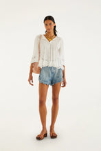 Load image into Gallery viewer, Farm Rio Romantic Wavy Hem Shorts - Light Denim