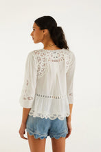 Load image into Gallery viewer, Farm Rio Romantic Wavy Hem Shorts - Light Denim