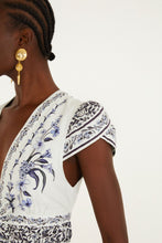 Load image into Gallery viewer, Farm Rio Flowers Arch Off-White Mini Dress