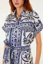 Load image into Gallery viewer, Farm Rio Wonderful City Belted Romper - Off-White